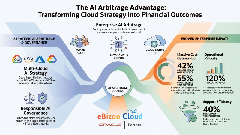 AI arbitrage advantage framework diagram