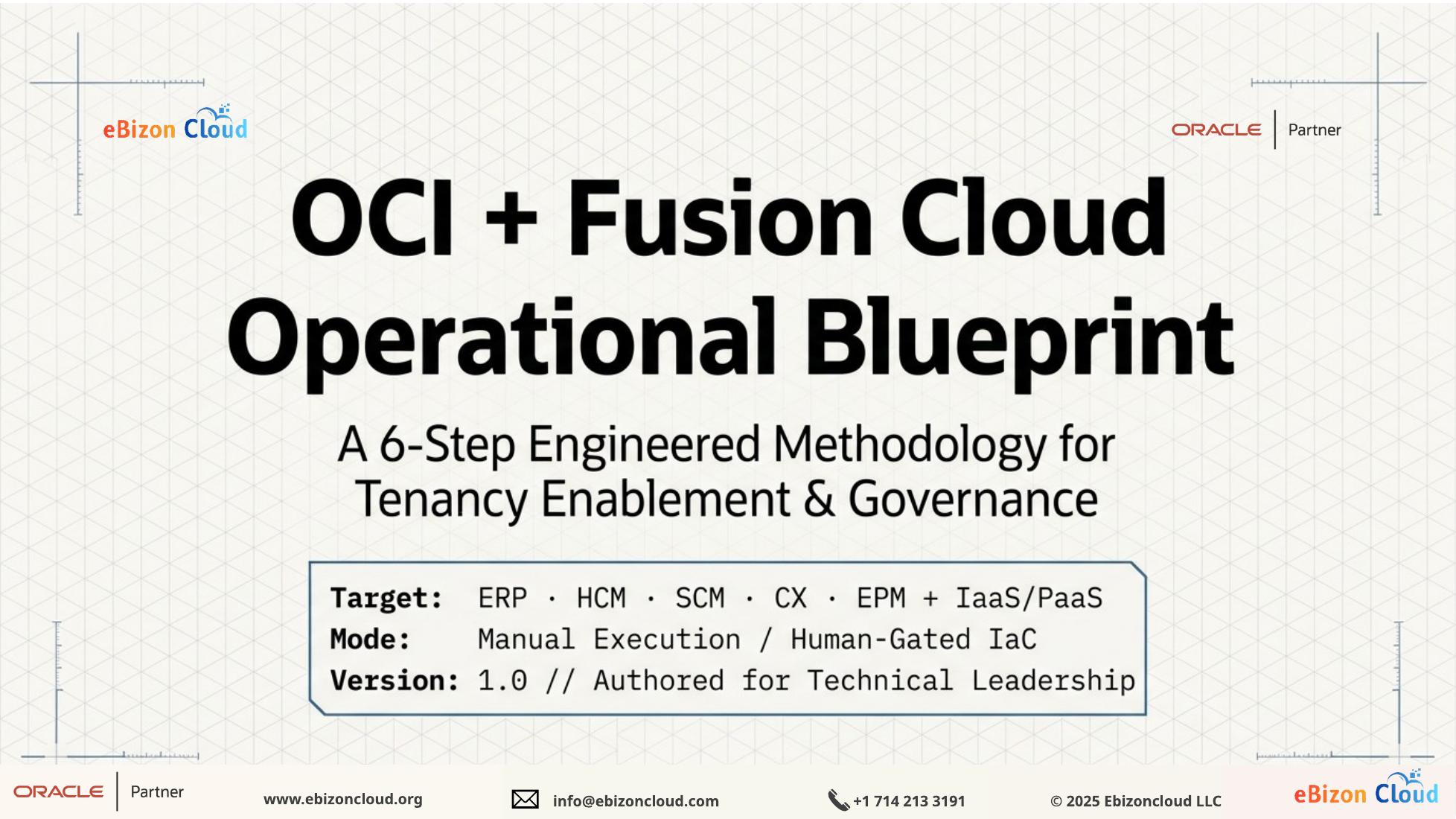 OCI + Fusion Cloud Operational Blueprint